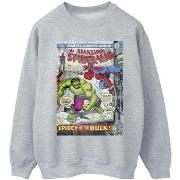 Sweat-shirt Marvel Spider-Man VS Hulk Cover