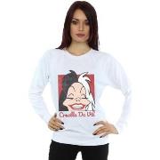 Sweat-shirt Disney Cruella De Vil Cropped Head
