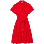 Robe Lacoste Robe polo Ref 62399 F8M Rouge
