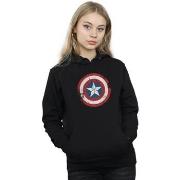 Sweat-shirt Marvel Captain America Civil War Distressed Shield