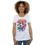 T-shirt Dc Comics Super Powers Neon Floral