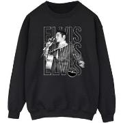 Sweat-shirt Elvis Triple Logo Portrait