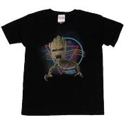 T-shirt enfant Marvel Guardians Of The Galaxy Neon Groot