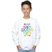 Sweat-shirt enfant Marvel Avengers Infinity War Rainbow Icons