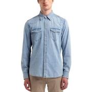 T-shirt Replay Chemise en jean bleu clair