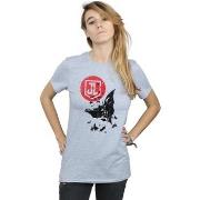 T-shirt Dc Comics Justice League Movie Batman Moon Leap