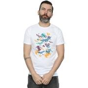 T-shirt Dc Comics Justice League Floating Icons