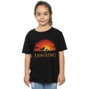 T-shirt enfant Disney The Lion King Movie Sunset Logo