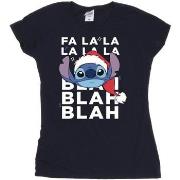 T-shirt Disney Lilo And Stitch Christmas Blah Blah Blah