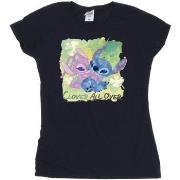 T-shirt Disney Lilo And Stitch St Patrick's Day Clover