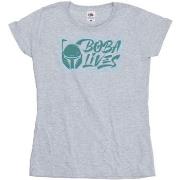 T-shirt Disney The Book Of Boba Fett Lives Chest