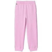 Pantalon enfant Lacoste PANTALON DE SURVÊTEMENT COLOR BLOCK ROSE BONBO...