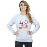 Sweat-shirt Disney Mickey And Minnie Christmas Kiss