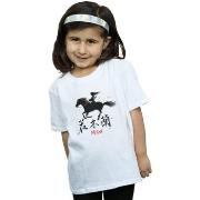 T-shirt enfant Disney Mulan Movie Wind Silhouette