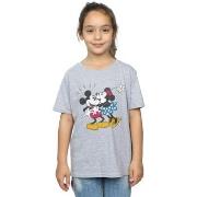 T-shirt enfant Disney Mickey Mouse Mickey And Minnie Kiss