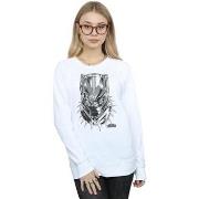 Sweat-shirt Marvel Black Panther Spray Headshot