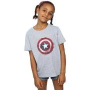 T-shirt enfant Marvel Captain America Splatter Shield