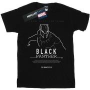 T-shirt enfant Marvel Black Panther Long Live The King