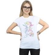T-shirt Dessins Animés Bugs And Daffy Happy Bunny Day