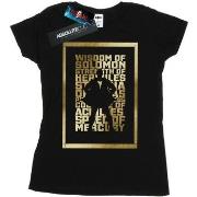 T-shirt Dc Comics Shazam Gold Text