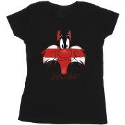 T-shirt Dessins Animés Sylvester England Face