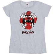 T-shirt Dessins Animés Taz England Face