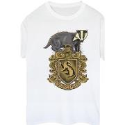 T-shirt Harry Potter Hufflepuff Sketch Crest