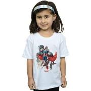 T-shirt enfant Marvel Captain America Falcon Evolution