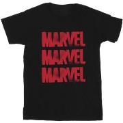 T-shirt enfant Marvel Red Spray Logos