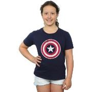 T-shirt enfant Marvel Avengers Captain America Cracked Shield
