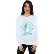 Sweat-shirt Dc Comics Aquaman Aqua Logo