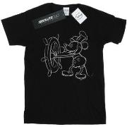 T-shirt enfant Disney Mickey Mouse Steamboat Sketch