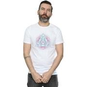 T-shirt Harry Potter Neon Deathly Hallows