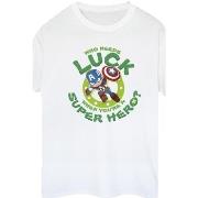T-shirt Marvel St Patrick's Day Captain America Luck