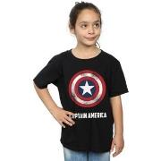 T-shirt enfant Marvel Captain America Shield Text