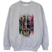 Sweat-shirt enfant Dc Comics Black Adam JSA Gold Badge