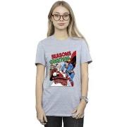 T-shirt Dc Comics Superman Santa Comic