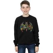 Sweat-shirt enfant Dc Comics Batman Batgirl Logo Collage