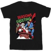 T-shirt Dc Comics Superman Santa Comic