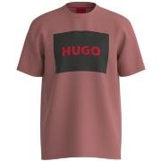 T-shirt enfant BOSS T-SHIRT ROSE EN COTON AVEC ÉTIQUETTE LOGO NOIR DUL...