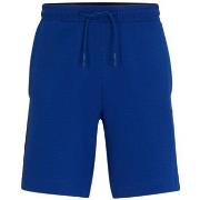 Short BOSS SHORT HEADLO 1 BLEU COTON MÉLANGÉ