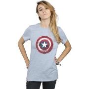 T-shirt Marvel Captain America Splatter Shield