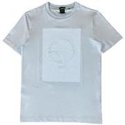 T-shirt BOSS T-SHIRT EN COTON STRETCH À MOTIF ARTISTIQUE IMPRIMÉ ET BR...