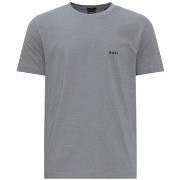 T-shirt BOSS T-SHIRT TEE GRIS REGULAR FIT EN COTON STRETCH AVEC LOGO