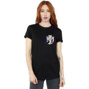 T-shirt Dessins Animés Pepe Le Pew Face Faux Pocket