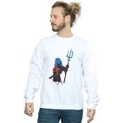 Sweat-shirt Dc Comics Aquaman Battle Silhouette