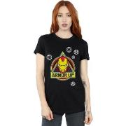 T-shirt Marvel Iron Man Armor Up Badge