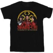 T-shirt Marvel Shang-Chi And The Legend Of The Ten Rings Group Logo Em...