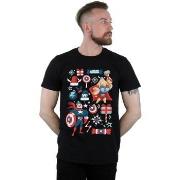 T-shirt Marvel Thor And Captain America Christmas Day