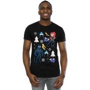 T-shirt Marvel Black Panther And Black Widow Christmas Day